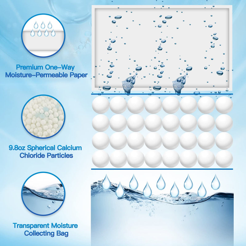 Vacplus placed on bathroom shelf reducing humidity and odors