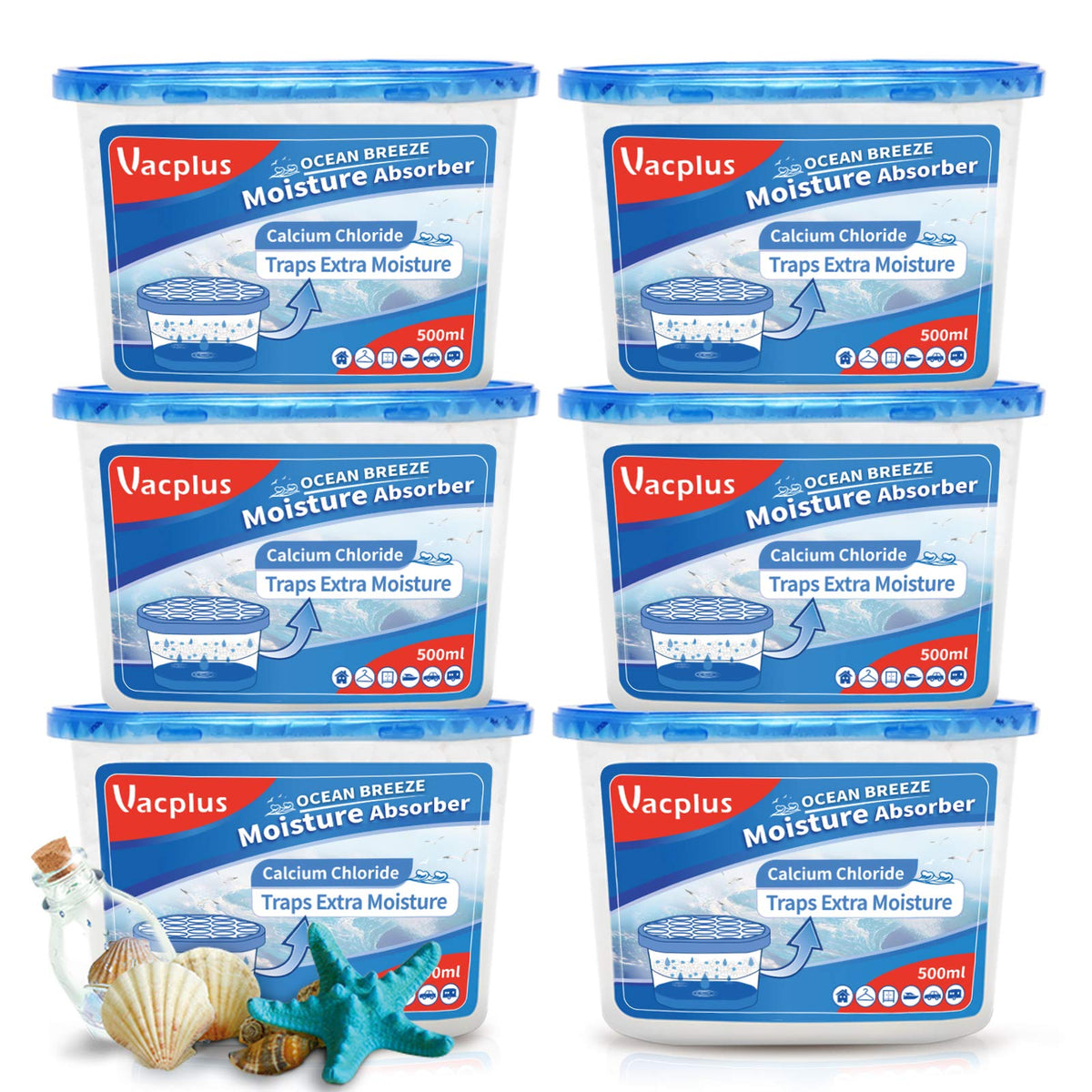 Vacplus front packaging showing product and ocean scent benefit