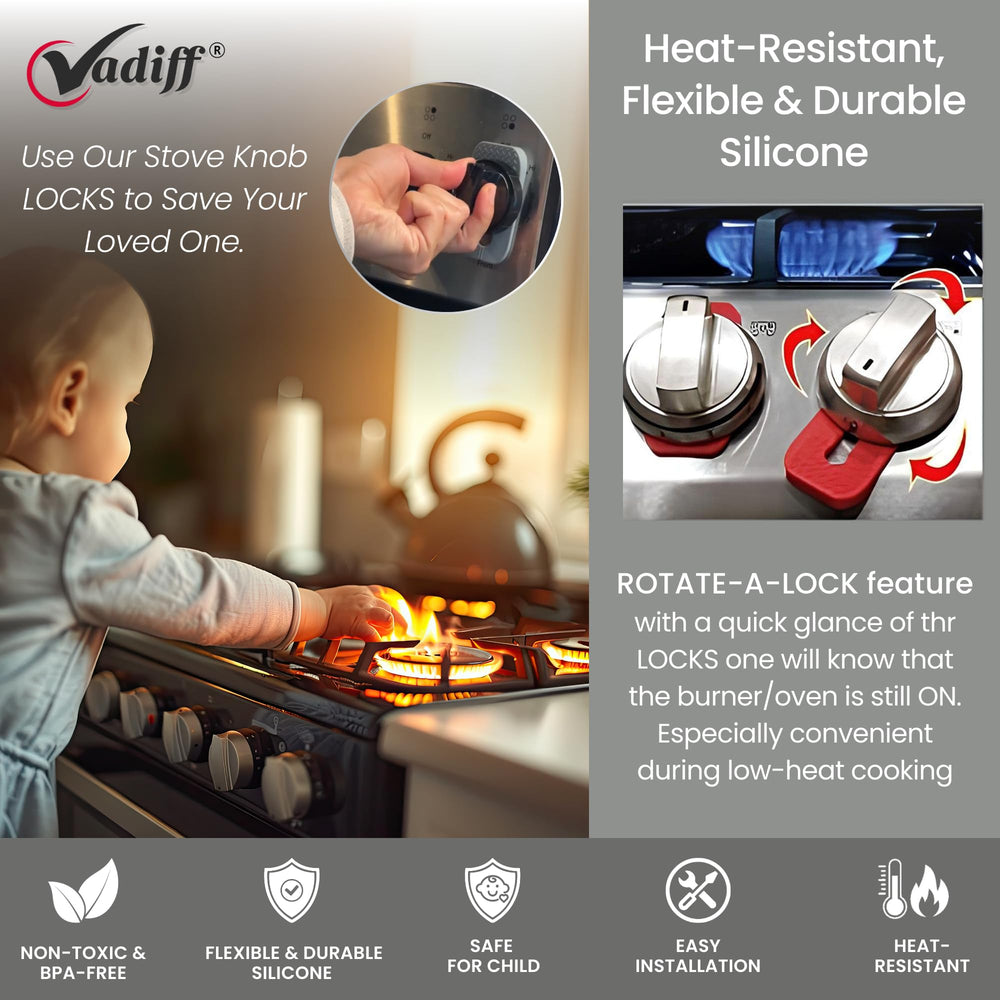 Vadiff fundas en cuatro colores en una cocina moderna, combina con decoración