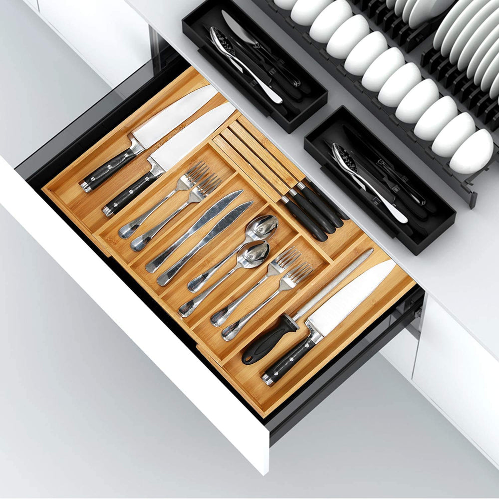 VaeFae organizador dentro de cajón en cocina moderna mostrando estética ordenada