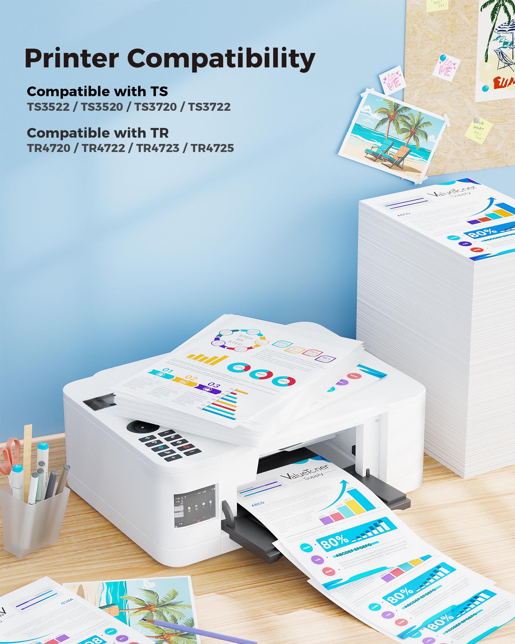 Valuetoner Supply cartuchos PG-275XL y CL-276XL detalle que facilita instalación