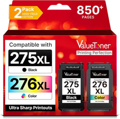 Valuetoner embalaje frontal mostrando pack de cartuchos y compatibilidad