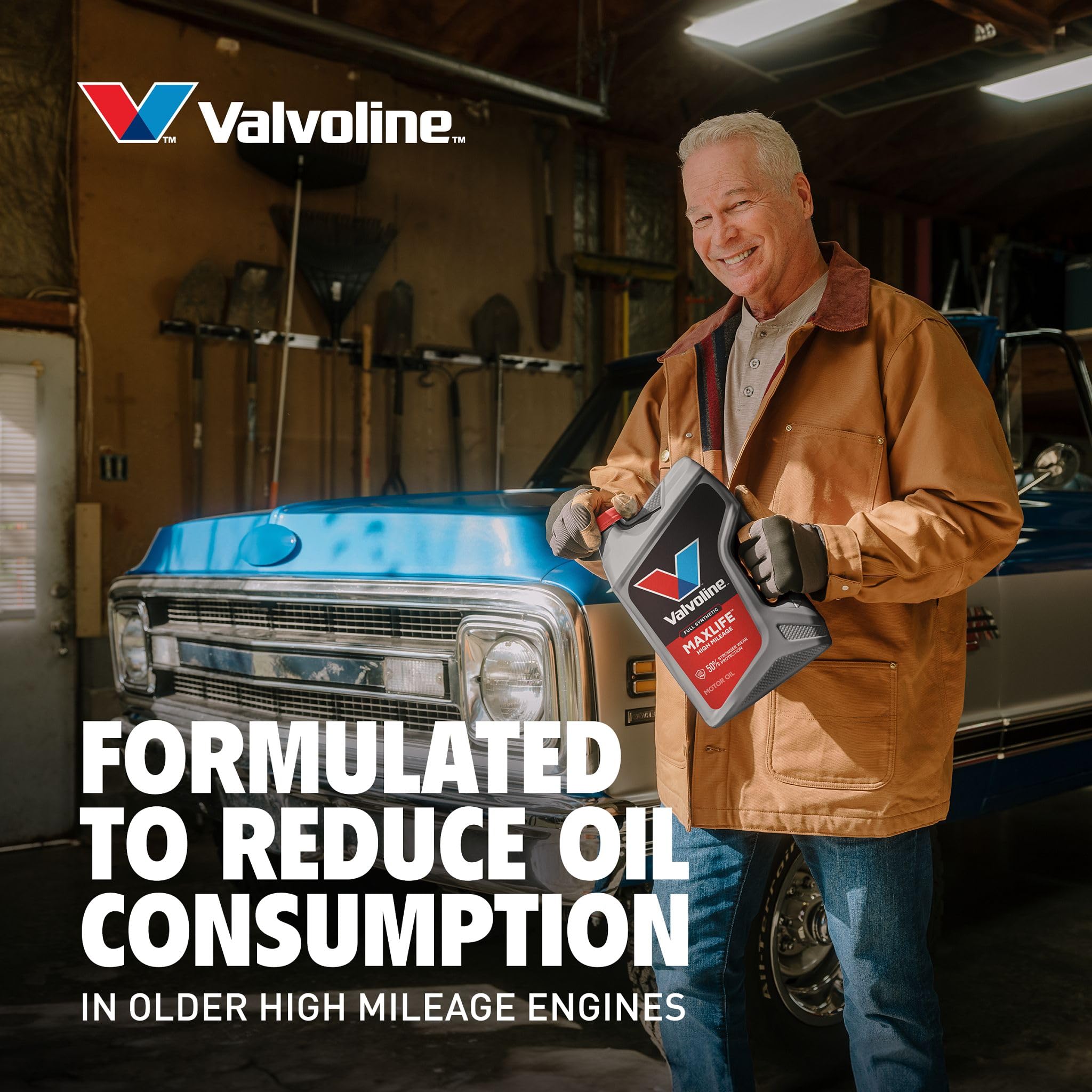 Valvoline envase lateral con información técnica y especificaciones