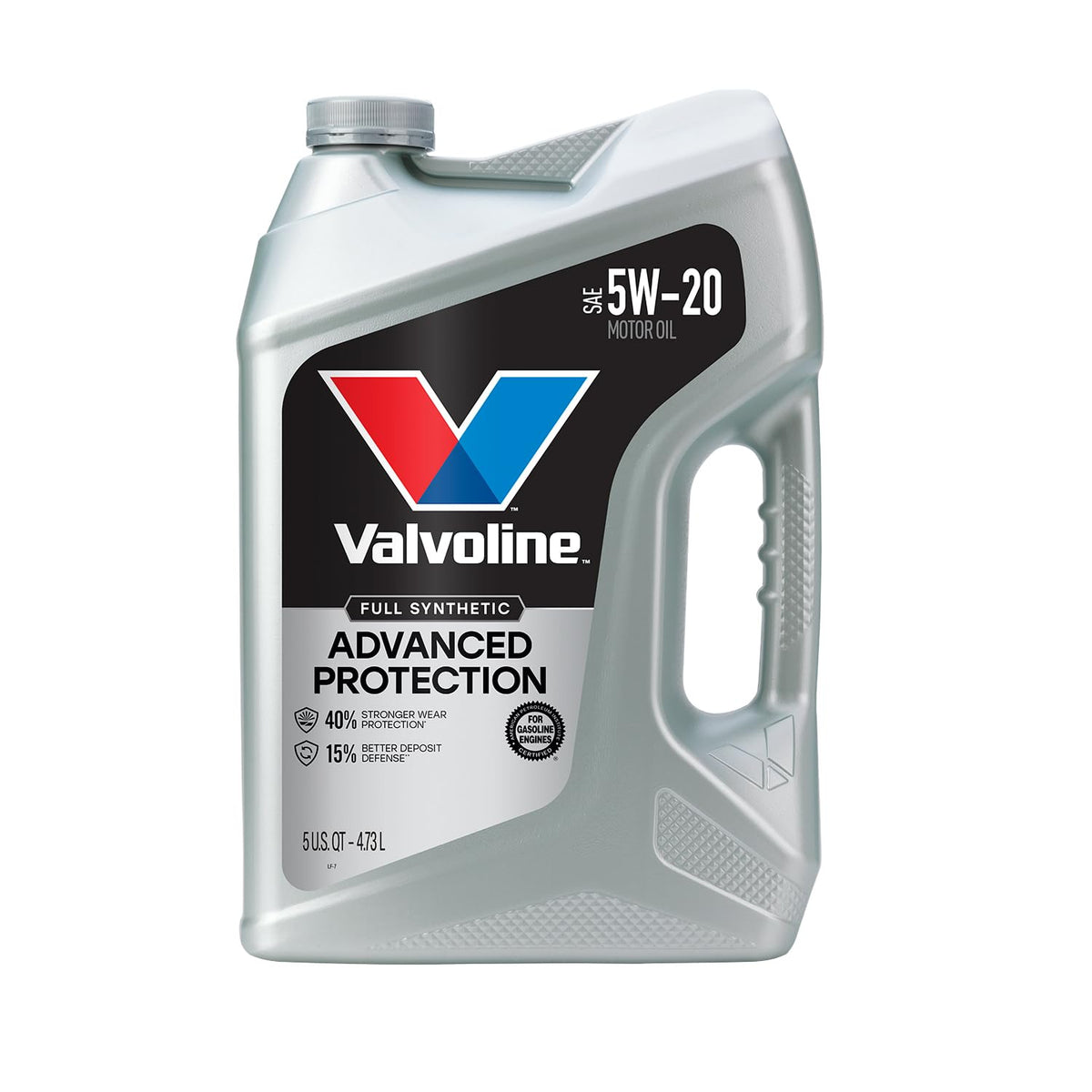 Valvoline bote 5 QT frente mostrando diseño y protección avanzada