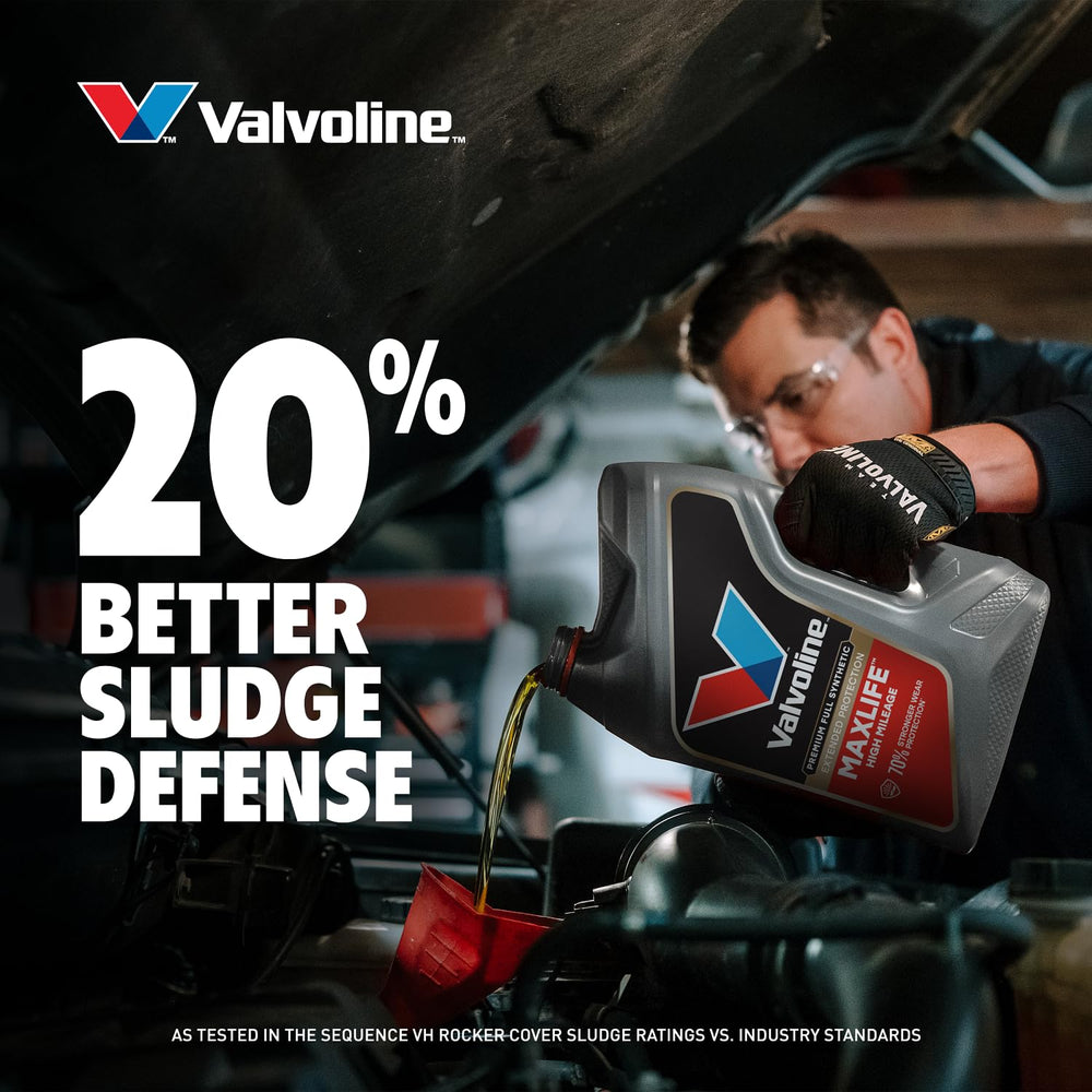 Motor limpio después de uso de Valvoline MaxLife ilustrando reducción de depósitos
