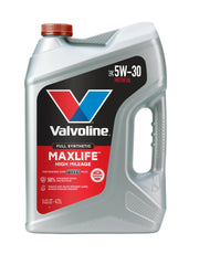 Valvoline MaxLife 5W-30 frontal mostrando el envase y protección avanzada
