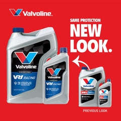 Valvoline VR1 vertiéndose en embudo para cambiar aceite rápidamente y sin derrames