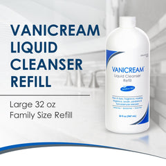 Vanicream limpiador en uso manos mostrando limpieza eficaz y sin resecar