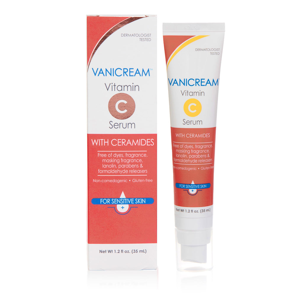 Vanicream frasco frontal mostrando envase limpio y profesional para piel sensible