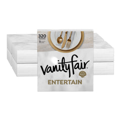 Vanity Fair frente del empaque mostrando cantidad y diseño elegante