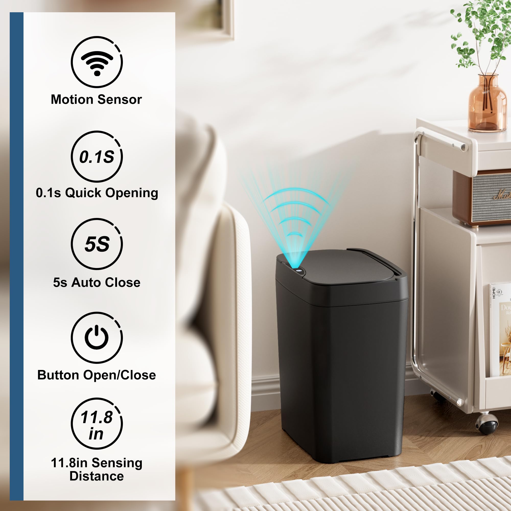 Vanpopubs tapa abierta en uso beneficiando higiene y comodidad al tirar basura