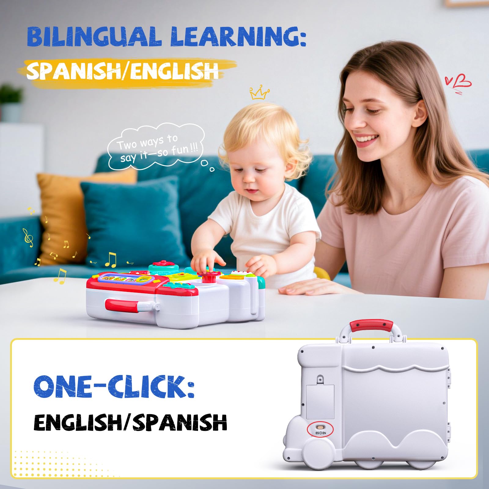 Vanvimen niño jugando en sala para entretenimiento y aprendizaje