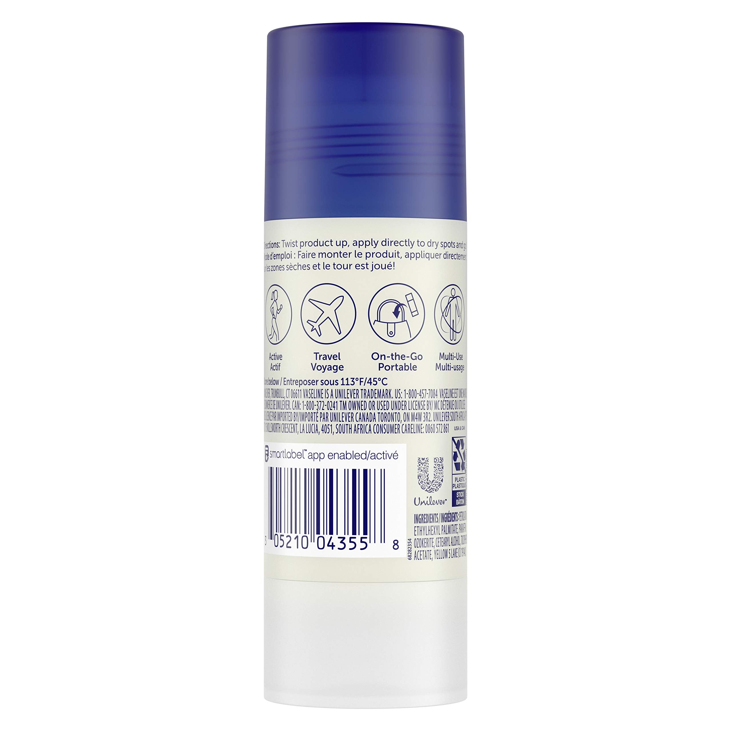 Vaseline primer plano de la textura sólida mostrando aplicación limpia