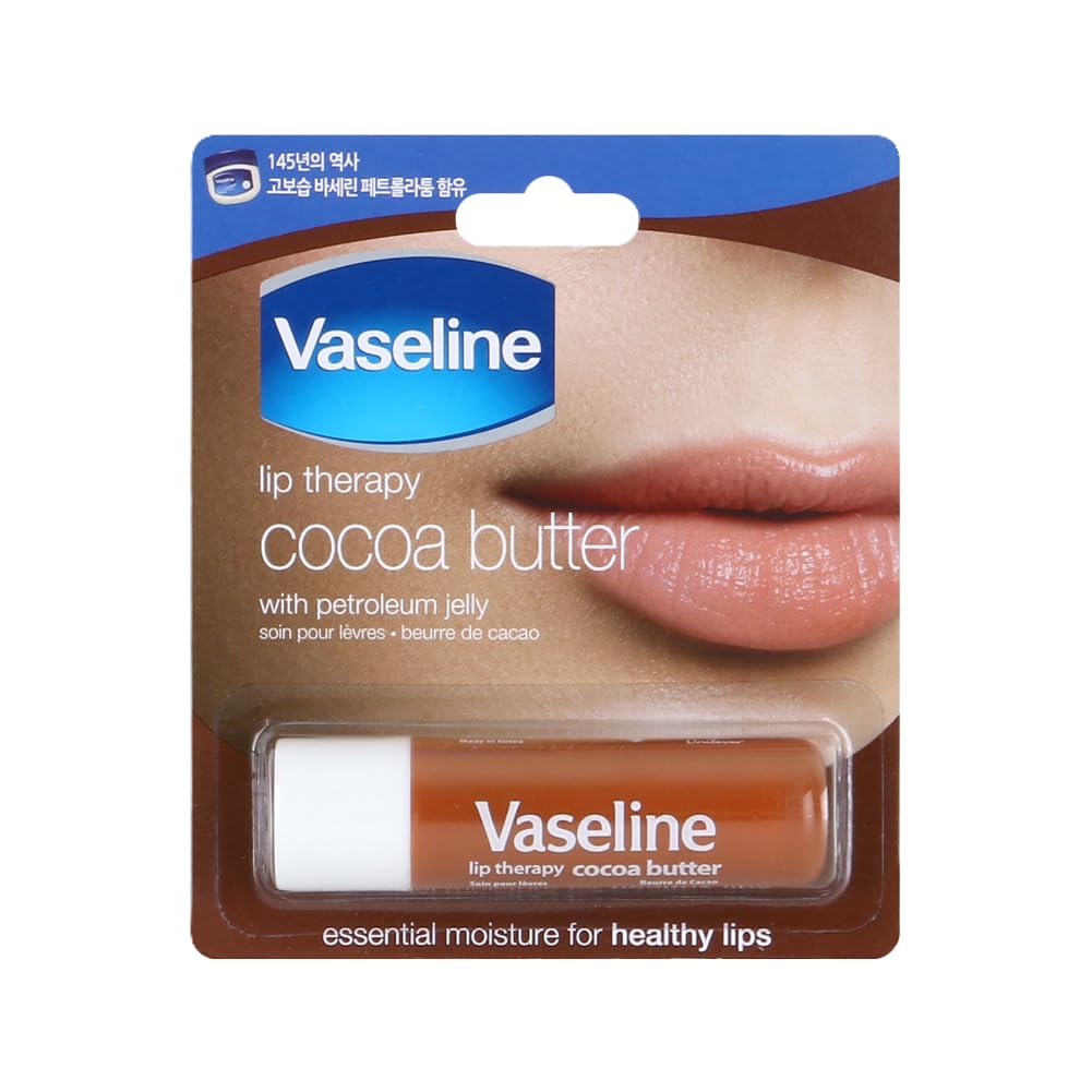 Vaseline Cocoa en escritorio listo para uso diario y cuidado rápido