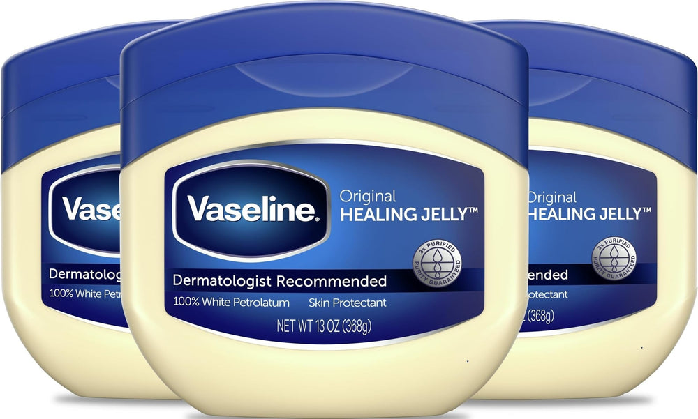 Vaseline envase frontal 13oz mostrando etiqueta clara y protección duradera