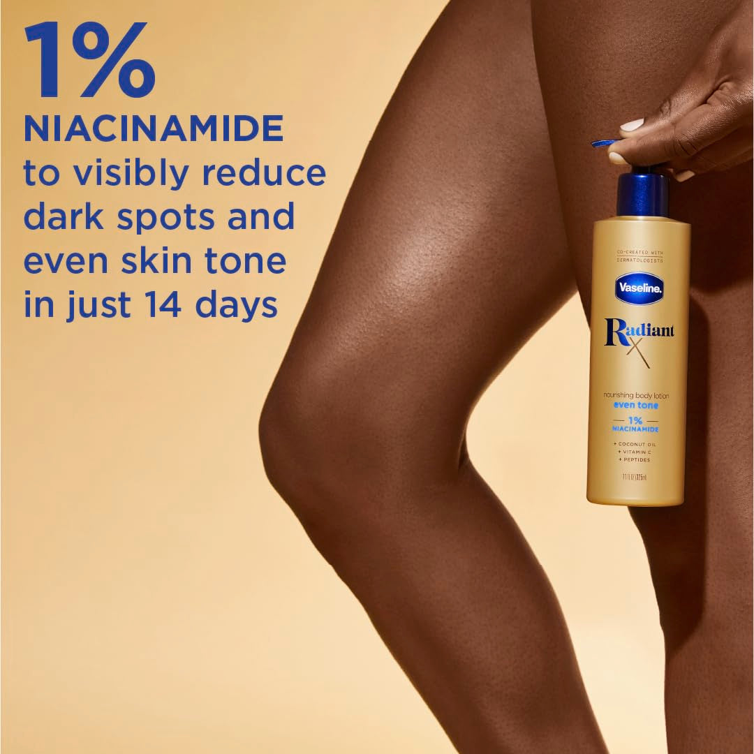 Vaseline etiqueta ingredientes que destaca niacinamida y vitamina C