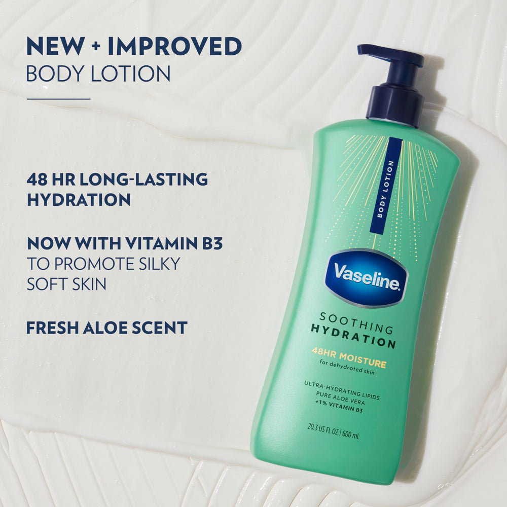 Vaseline applied to hand to show immediate moisturizing and non-greasy feel