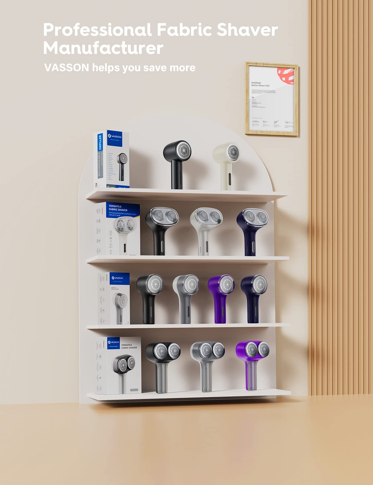 VASSON cepillos y cable incluidos, accesorios para limpieza y control estático