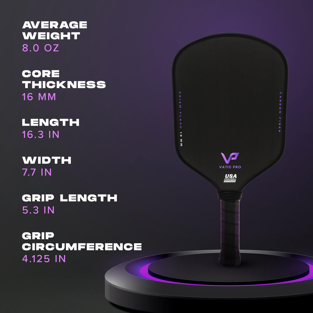 Vatic Pro detalle de textura superficial de carbono T700 para mejor spin
