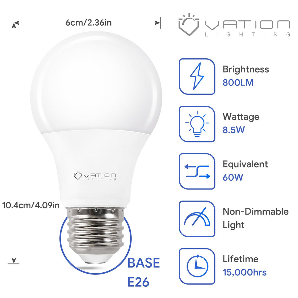 VATION LIGHTING primer plano difusor opalizado para luz sin deslumbrar
