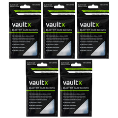Vault X clear pack front view showing sleeve count and brand protection