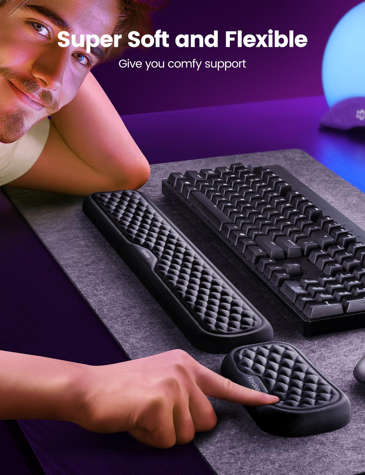 Vaydeer primer plano de textura rombos con tacto suave y estética