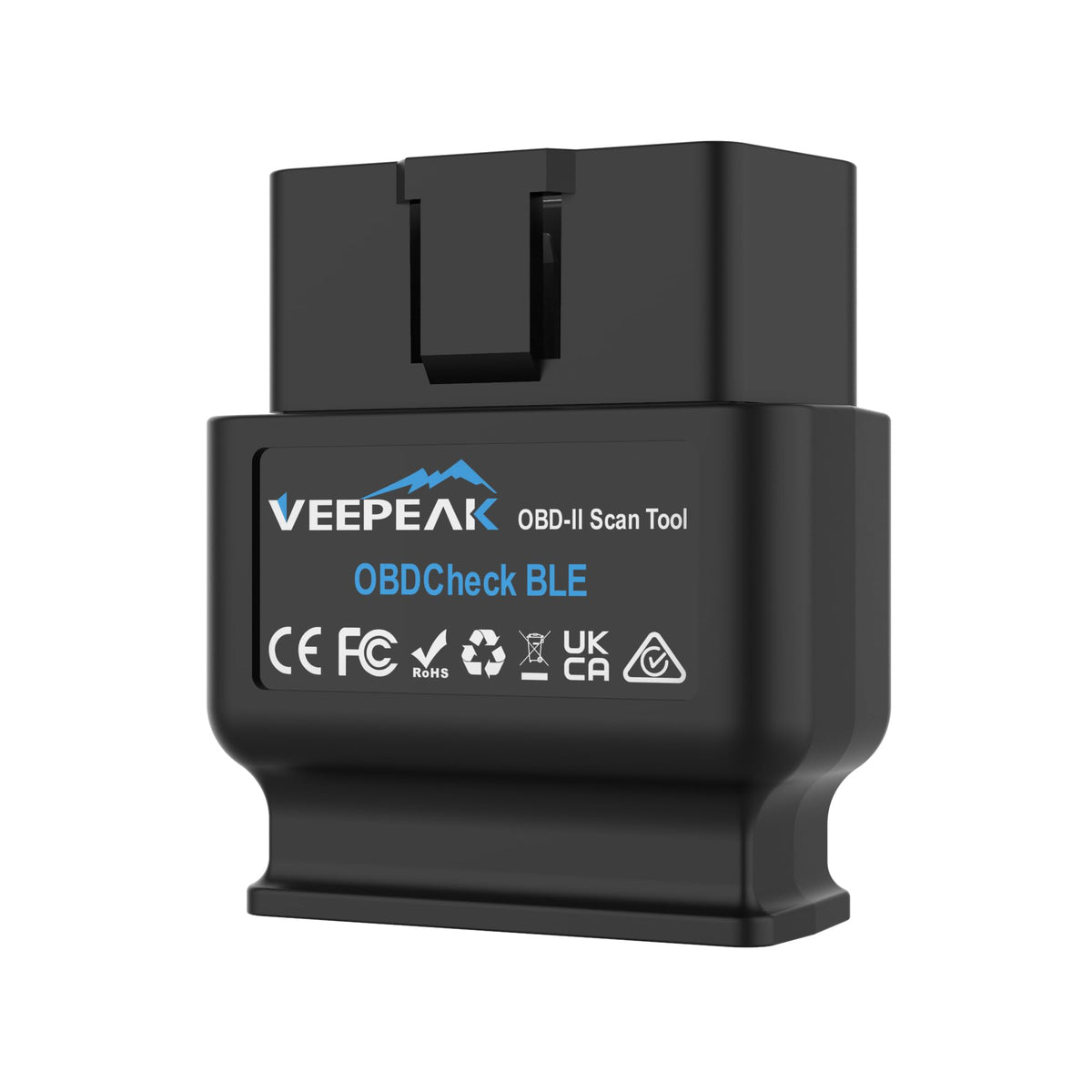 Veepeak OBDCheck BLE frontal mostrando su diseño compacto y fácil conexión