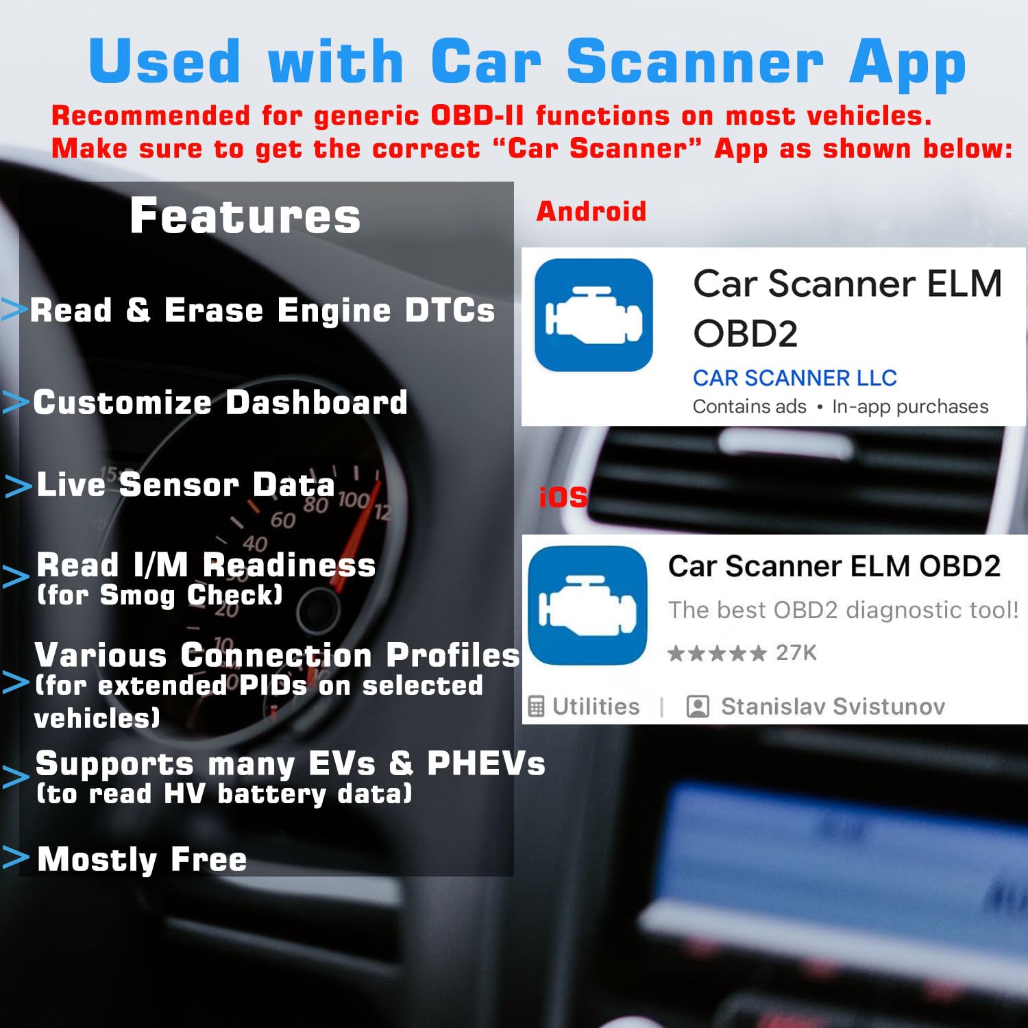 Veepeak OBDCheck BLE detalle del conector OBD-II para instalación rápida