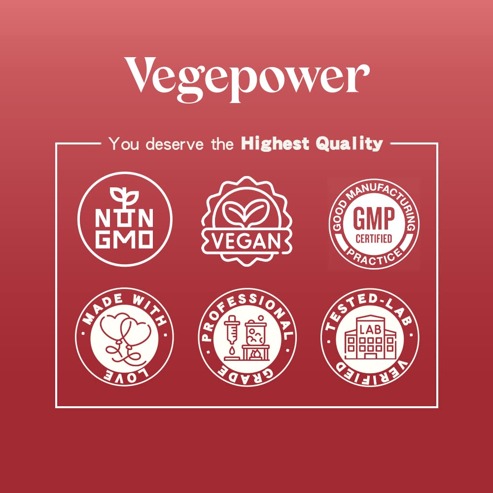 VEGEPOWER etiqueta nutricional en primer plano, transparencia y dosificación