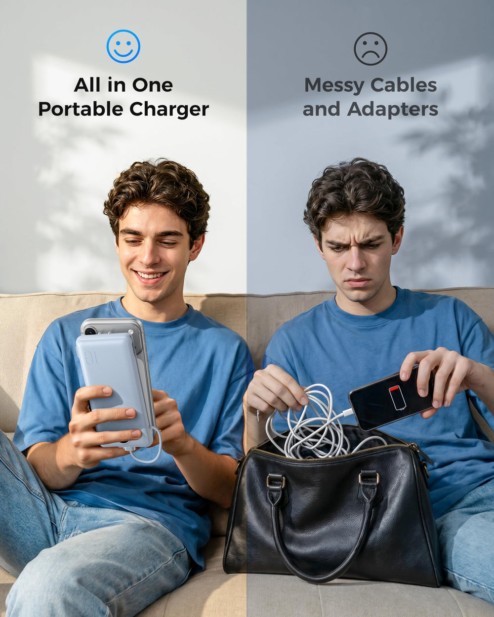 VEGER comparación de tamaño en mano para mostrar portabilidad