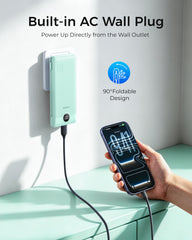 VEGER detalle de cables integrados Lightning y USB‑C listos para usar