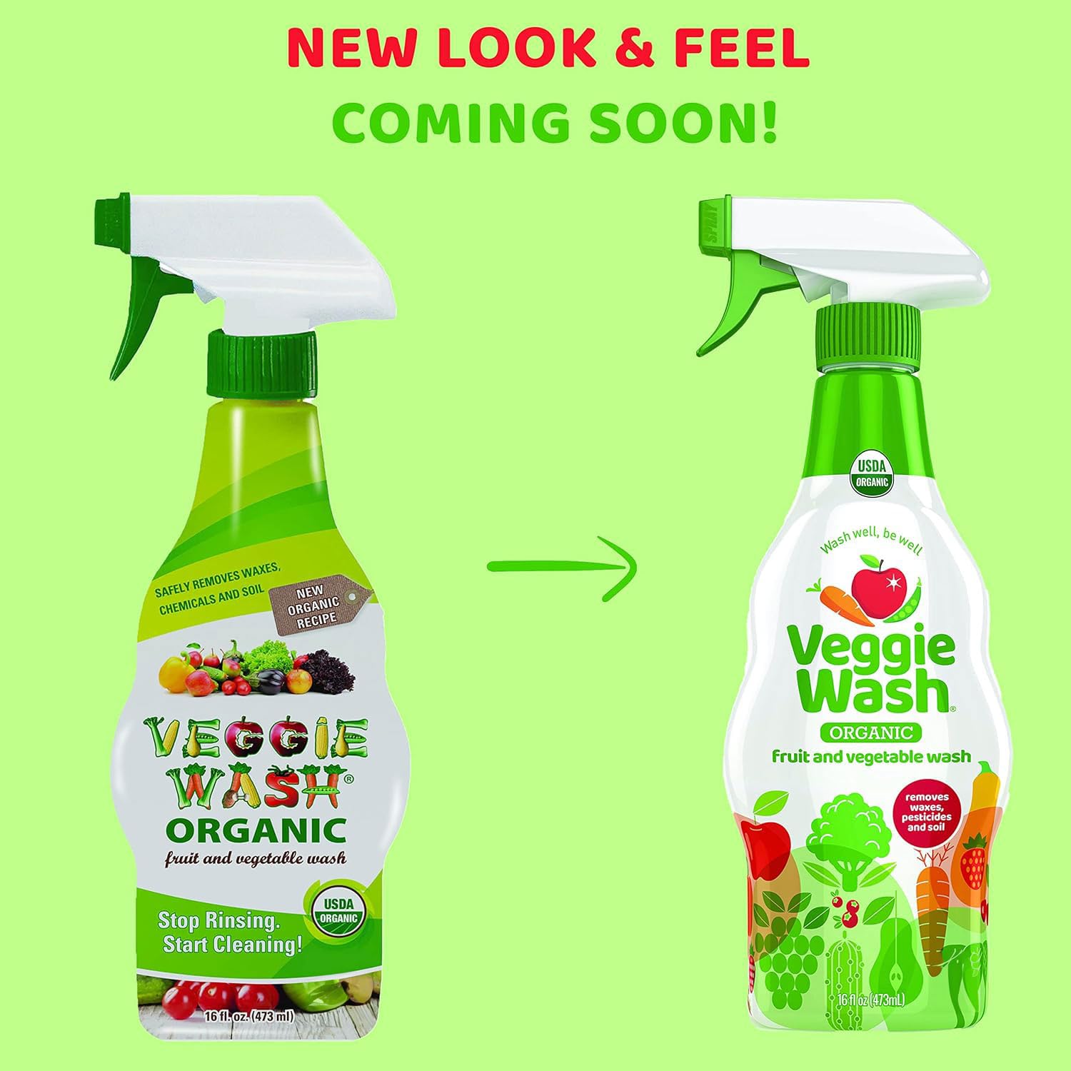 Veggie Wash gota y textura del líquido mostrando limpieza suave y efectiva
