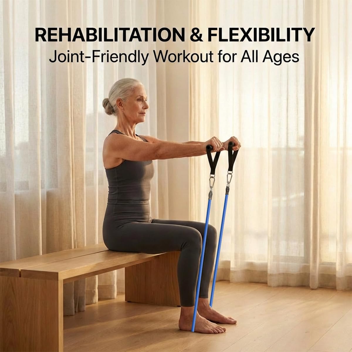 VEICK ankle strap close-up offering secure fit for leg exercises
