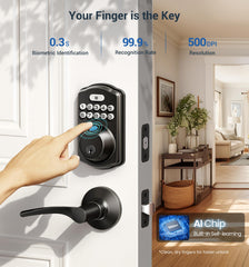 Veise KS02B close-up of zinc alloy lever handle showing ergonomic grip for comfortable use