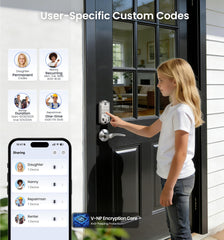 Veise apertura con app KK Home ilustrando control remoto inmediato