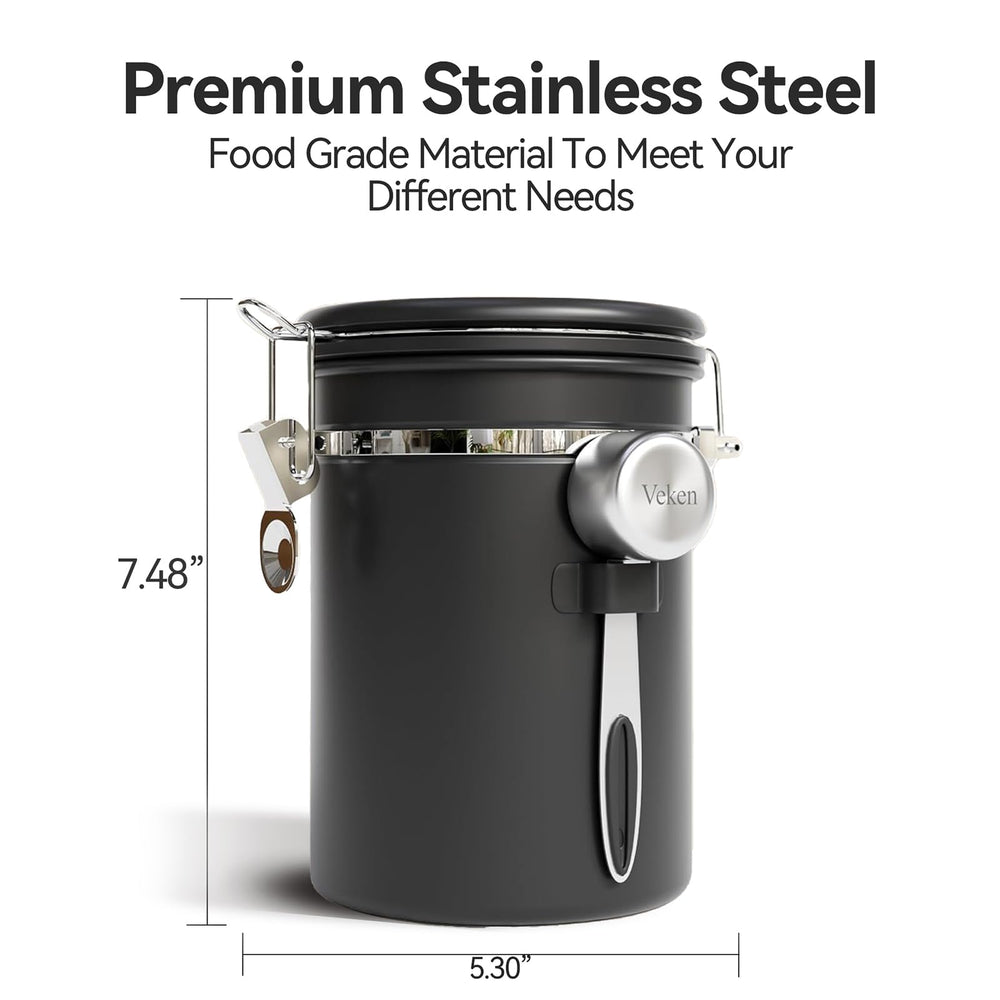 Veken closed lid detail highlighting seal for long-lasting freshness