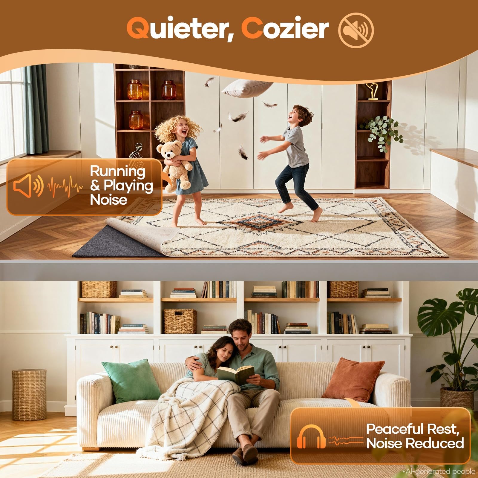 Veken corte transversal mostrando capa de fieltro y silicona protectora