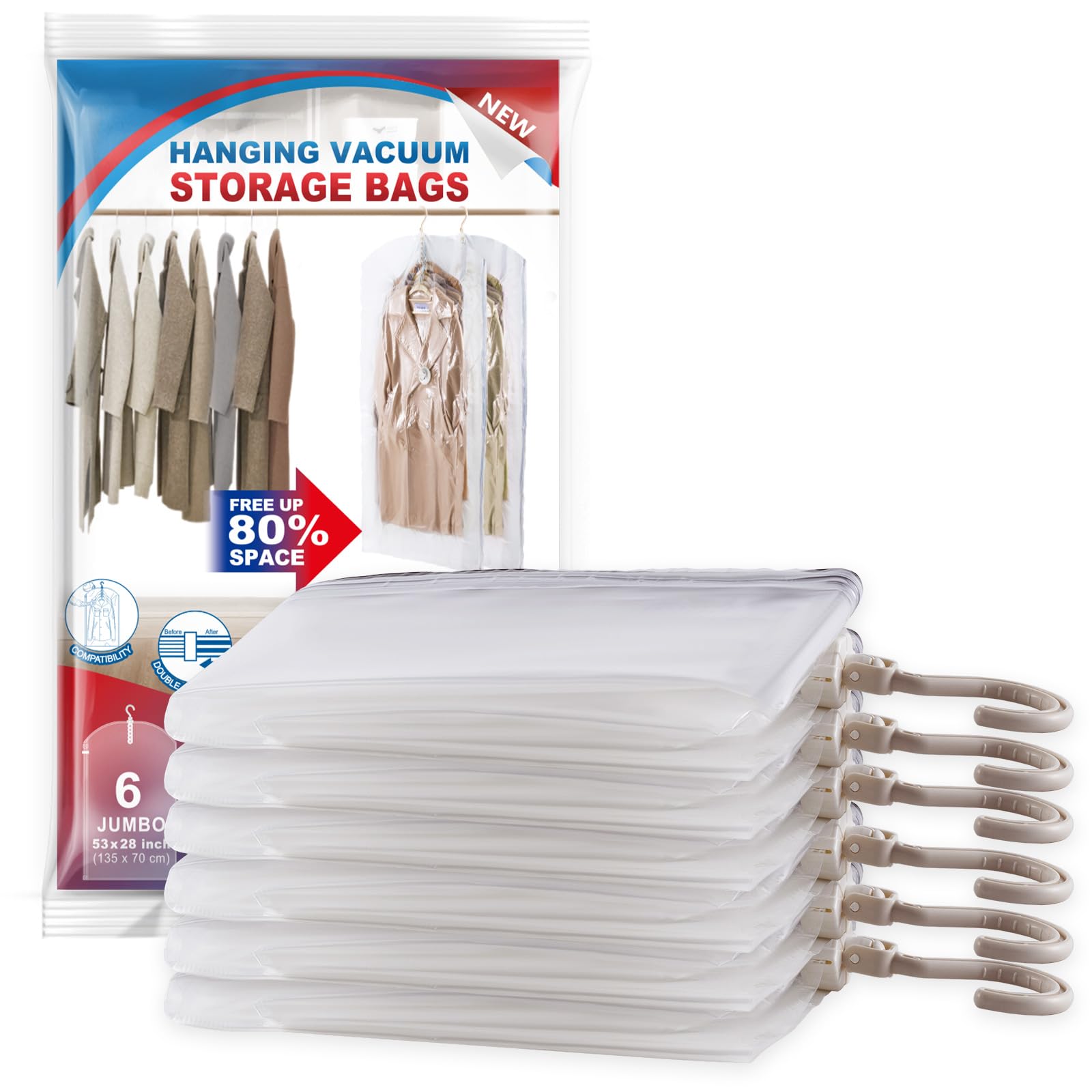 VELMADE frontal del paquete colgante mostrando 6 bolsas y beneficios de ahorro