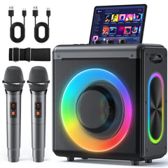 VERKB vista frontal del altavoz con potencia clara y control fácil