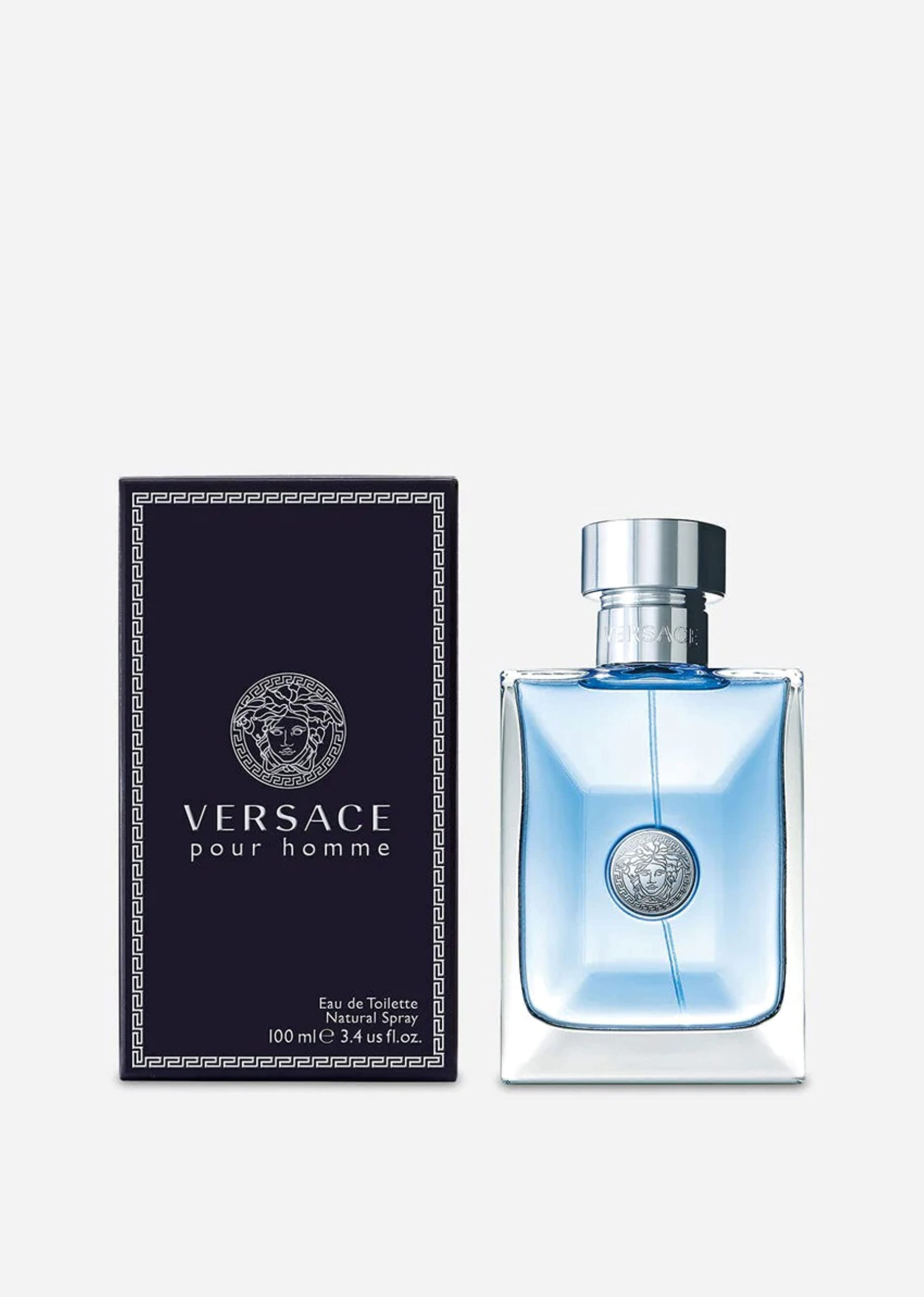 Versace comparación de tamaño para visualizar capacidad 100 ml
