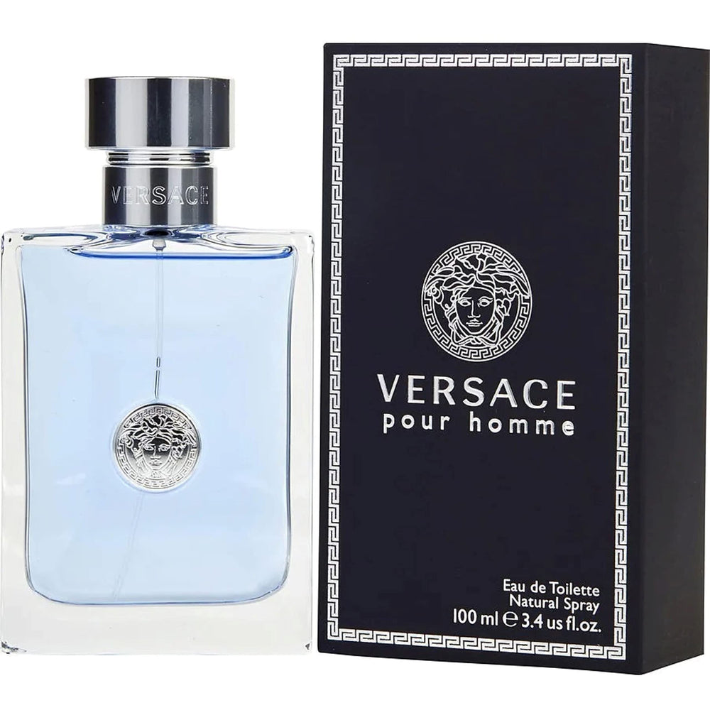 Versace frasco angulado que muestra forma y color distintivos
