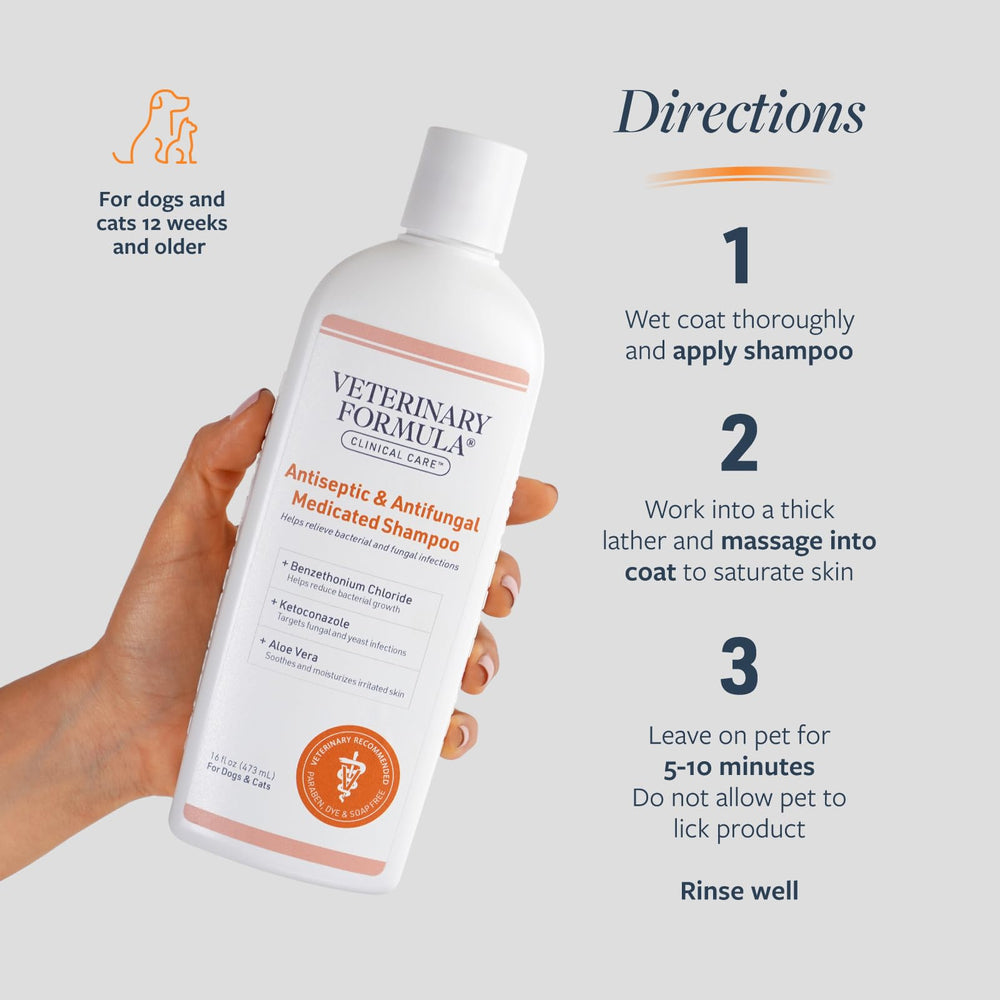 Veterinary Formula etiqueta con ingredientes activos y recomendaciones claras