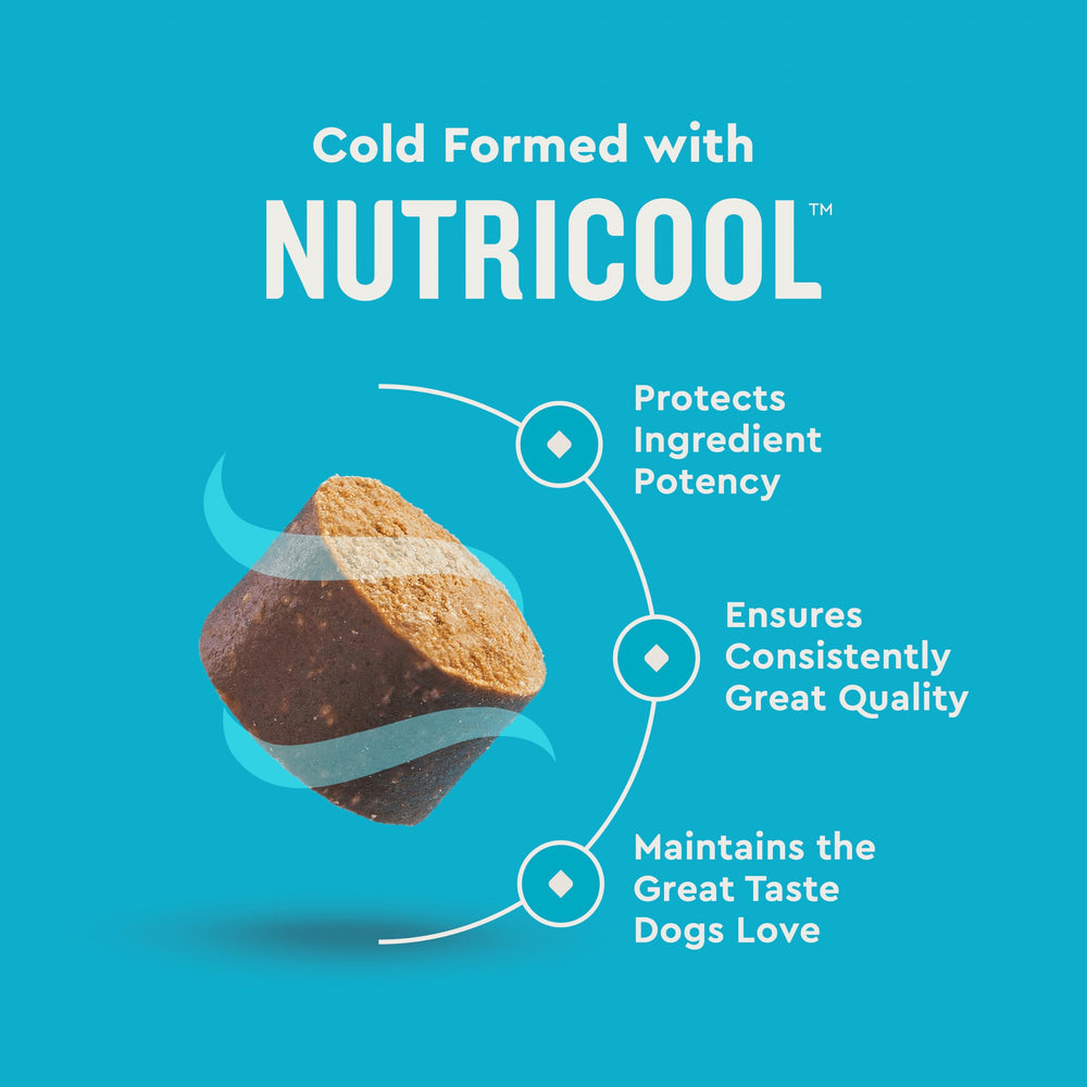 VETIQ chews crumbled on dog food showing mix-in convenience