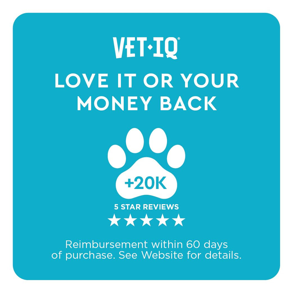VetIQ producto en ambiente doméstico para perros relajados y cómodos