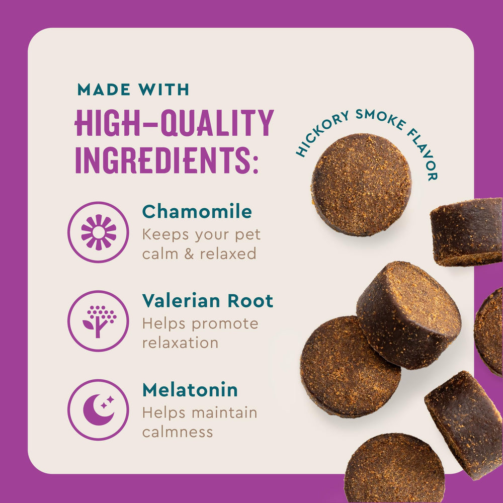 VetIQ etiqueta con ingredientes clave para tranquilidad y equilibrio