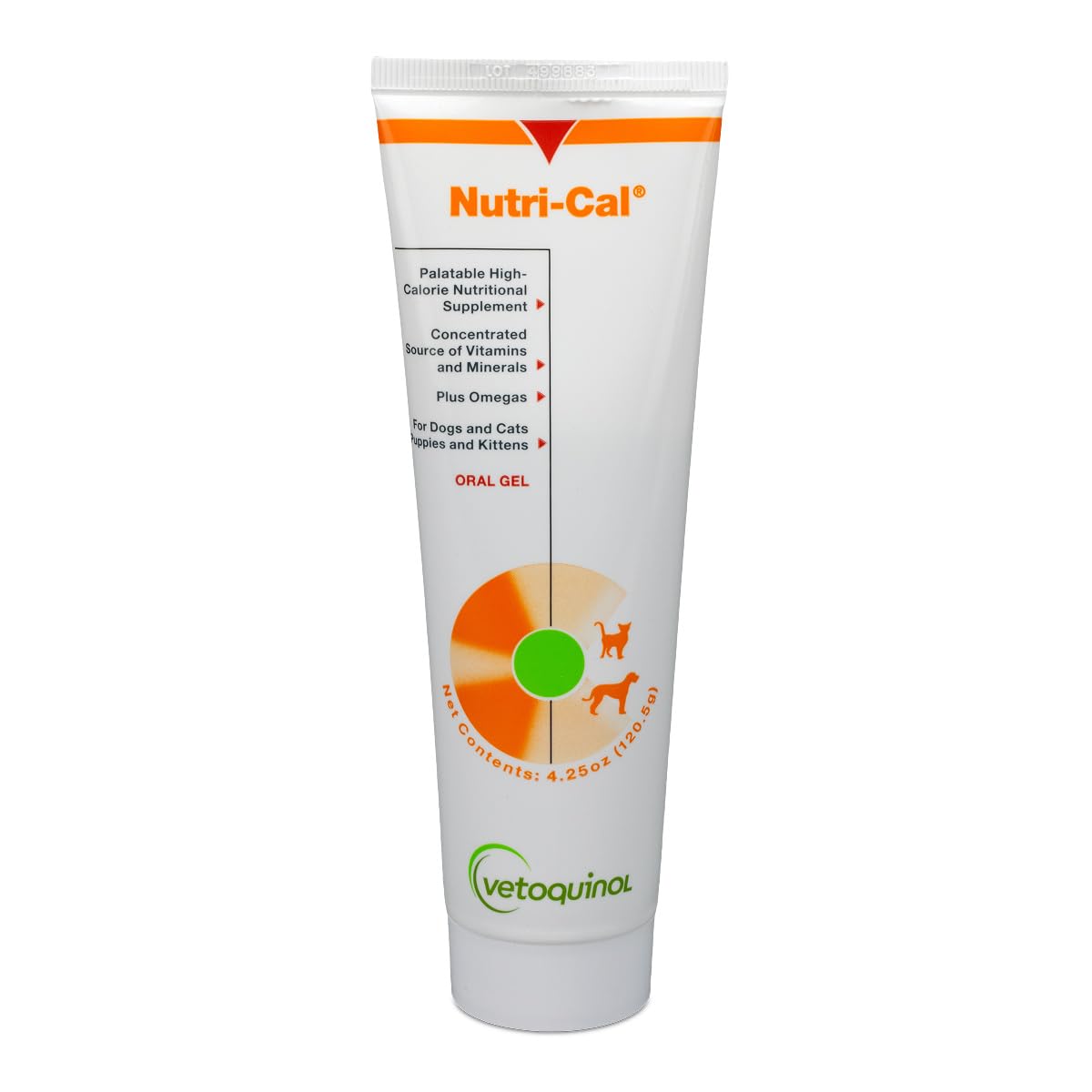 Vetoquinol Nutri-Cal frente del envase mostrando formato y uso práctico