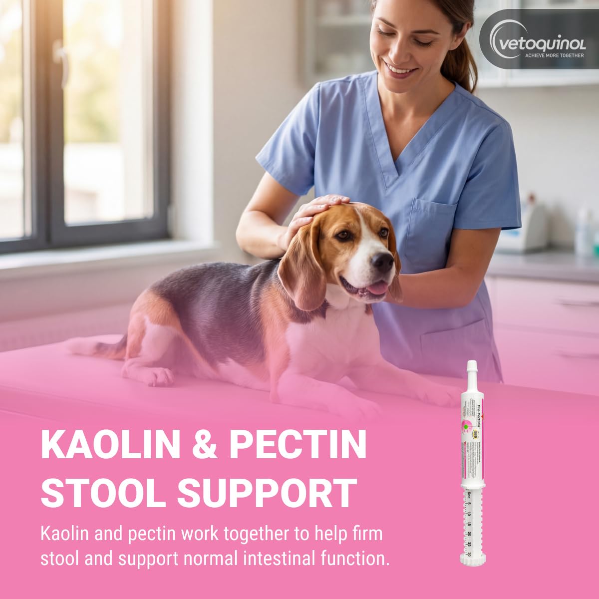 Vetoquinol Pro-Pectalin textura en gel close-up que facilita la aceptación