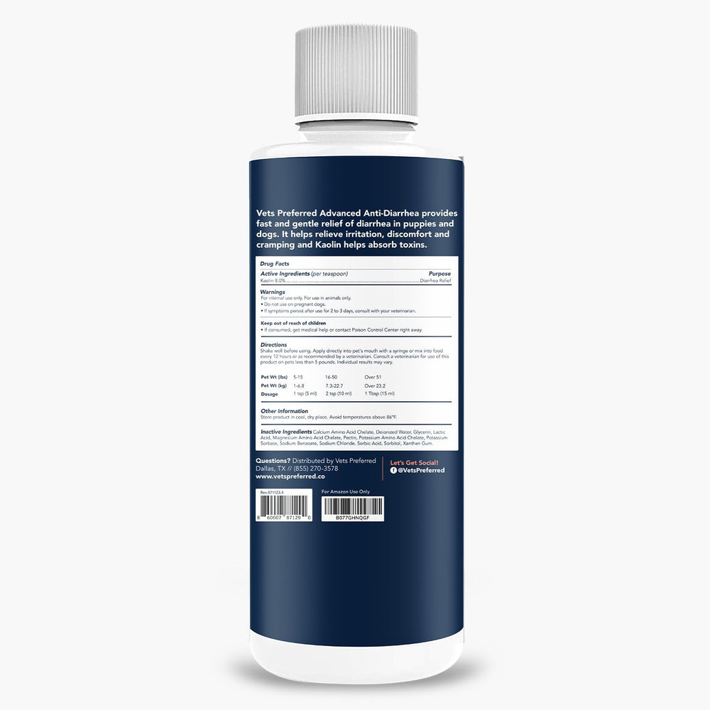 Vets Preferred empaque con sello Made in USA indicando control de calidad