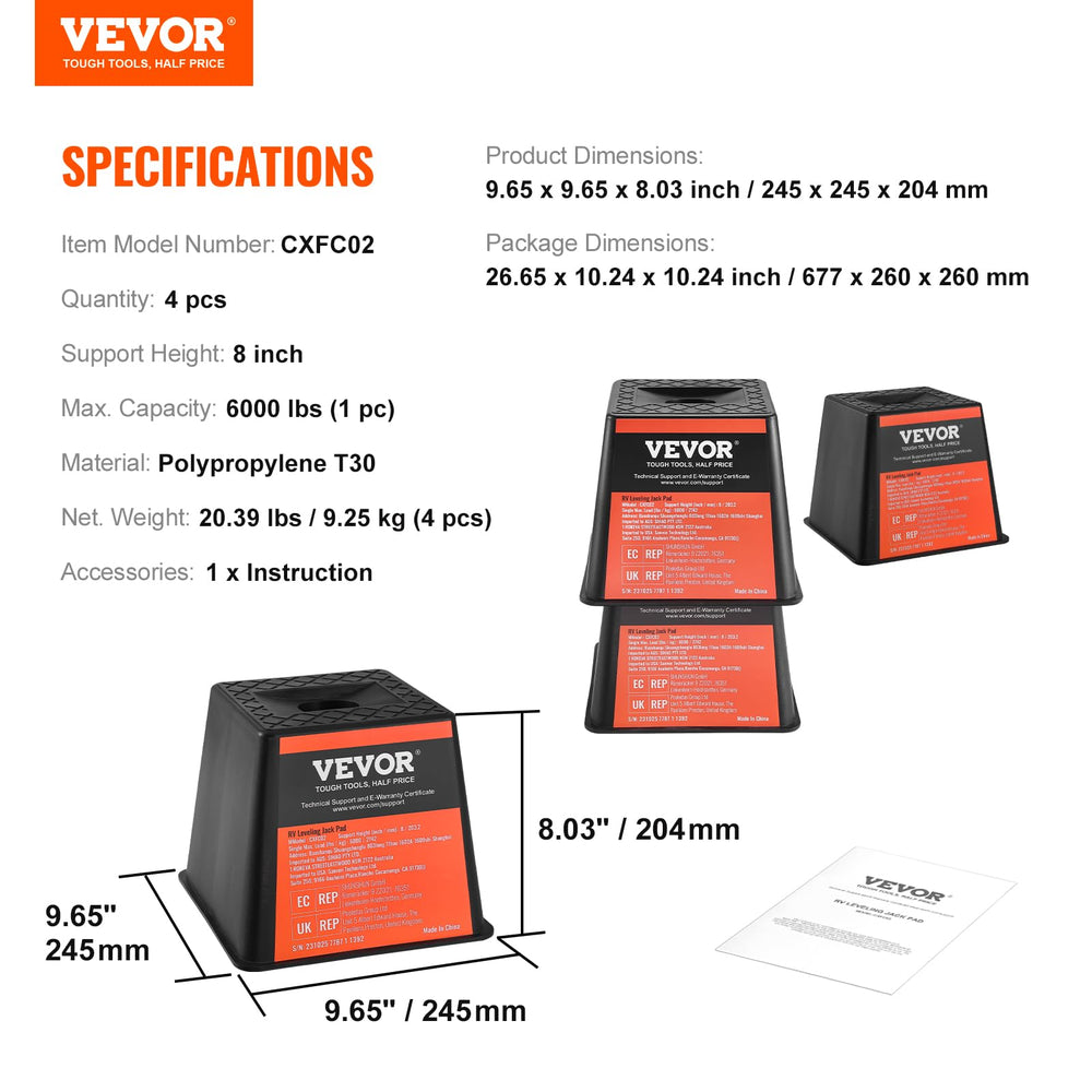 VEVOR material polipropileno resistente a UV para uso prolongado
