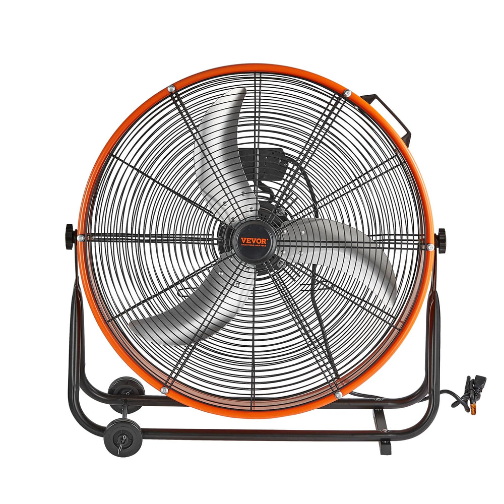VEVOR ventilador en ambiente industrial demostrando uso real